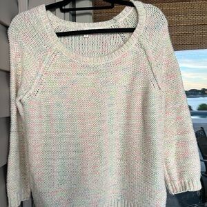 Anthropologie Moth brand pastel knit sweater size L